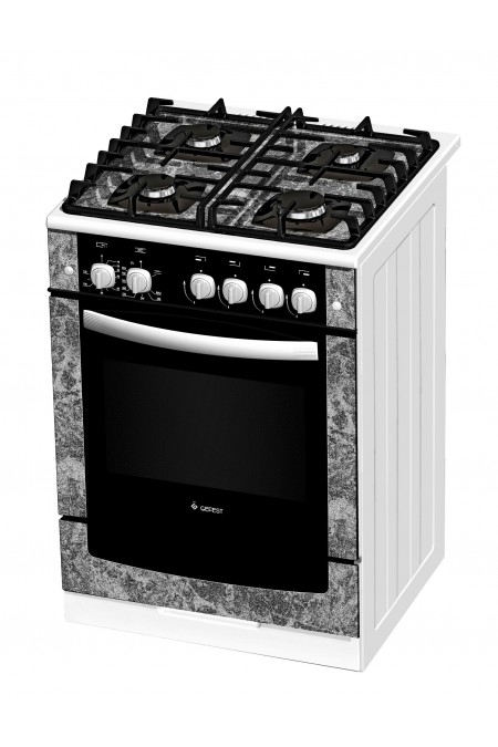 Газовая плита Gefest 6500-02 0313 (белый с рисунком мрамор) 1