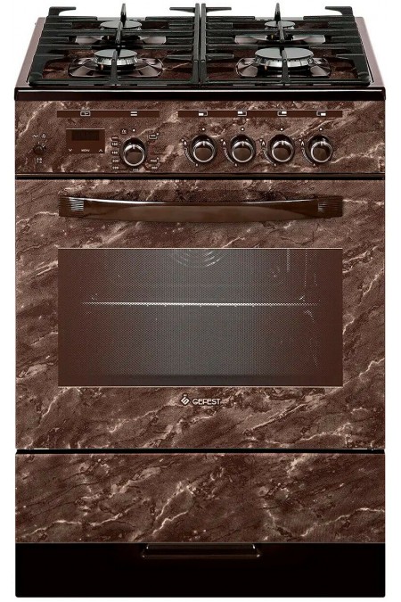 Газовая плита Gefest 6500-03 0054 (коричневый с рисунком мрамор) 