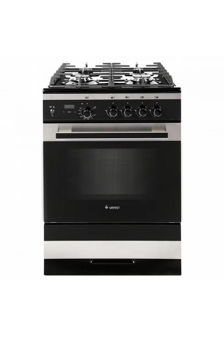 Газовая плита Gefest 6500-04 0169 (черный/нержавеющая сталь) 