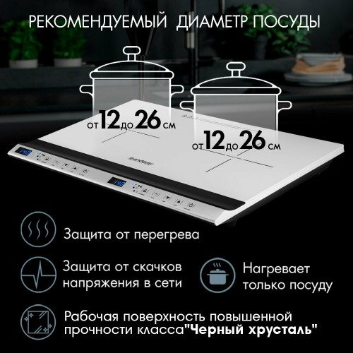Индукционная плита Endever Skyline IP-69 (белый) 2