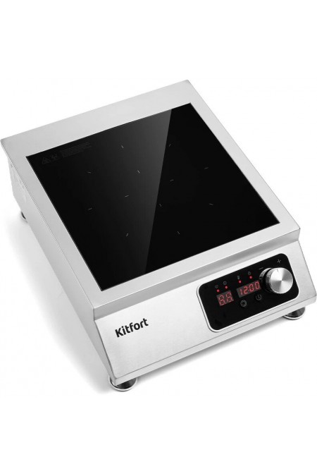 Индукционная плита Kitfort КТ-143 (серебристый) 