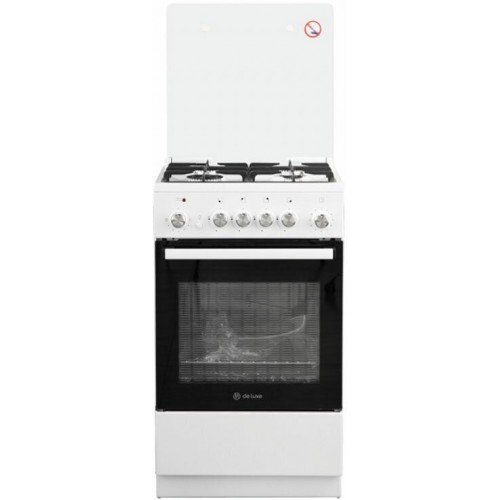 Комбинированная плита De Luxe 5040.41 ГЭ (кр) Ч/Р (белый) 