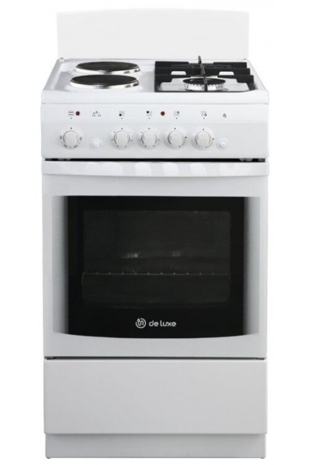 Комбинированная плита De Luxe 506022.03ГЭ (щ) Ч/Р-030 (белый) 