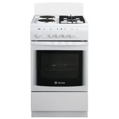 Комбинированная плита De Luxe 506022.03ГЭ (щ) Ч/Р-030 (белый) 