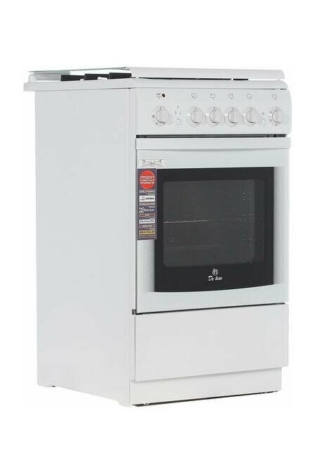 Комбинированная плита De Luxe 506040.00ГЭ (белый) 1