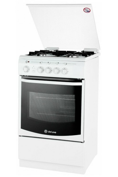 Комбинированная плита De Luxe 506040.01гэ (кр) (белый) 