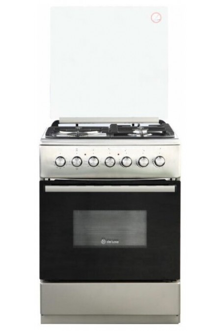 Комбинированная плита De Luxe 606031.00гэ-005 (кр) Ч/Р (нержавеющая сталь) 