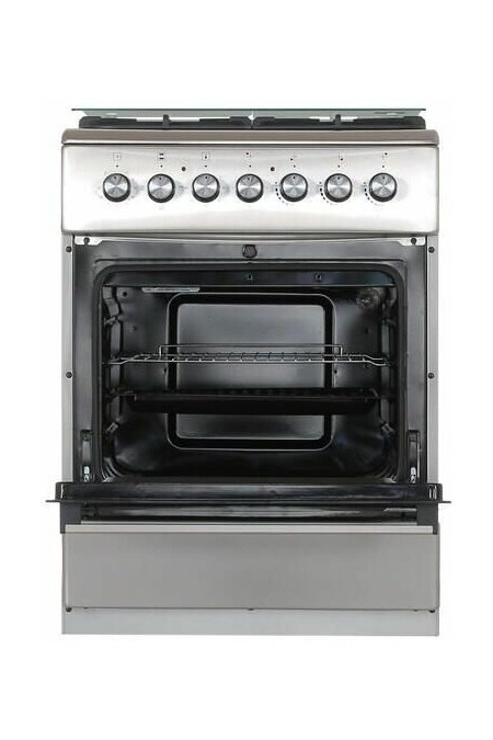 Комбинированная плита De Luxe 606031.00гэ-005 (кр) Ч/Р (нержавеющая сталь) 2