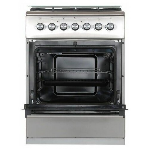Комбинированная плита De Luxe 606031.00гэ-005 (кр) Ч/Р (нержавеющая сталь) 2