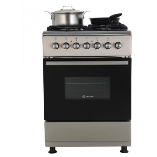 Комбинированная плита De Luxe 606031.00гэ-005 (кр) Ч/Р (нержавеющая сталь) 6