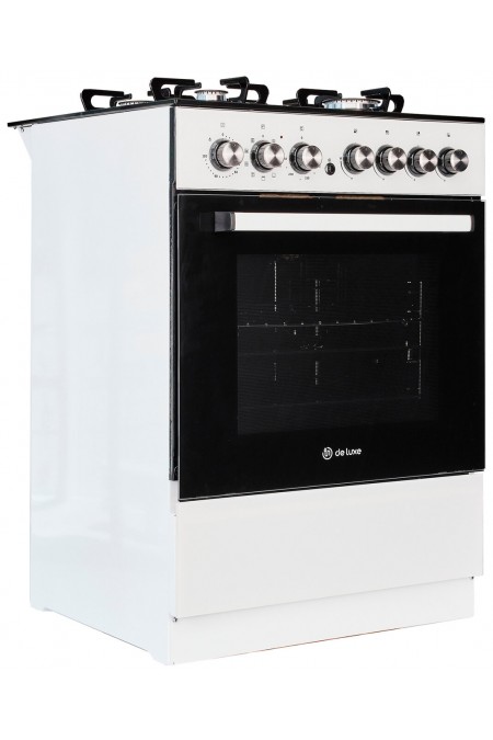 Комбинированная плита De Luxe 606040.00гэ (белый) 1