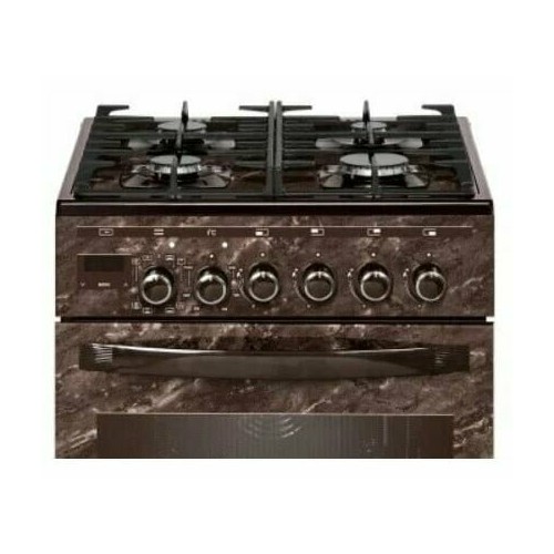 Комбинированная плита Gefest 5502-04 0054 (коричневый с рисунком мрамор) 1