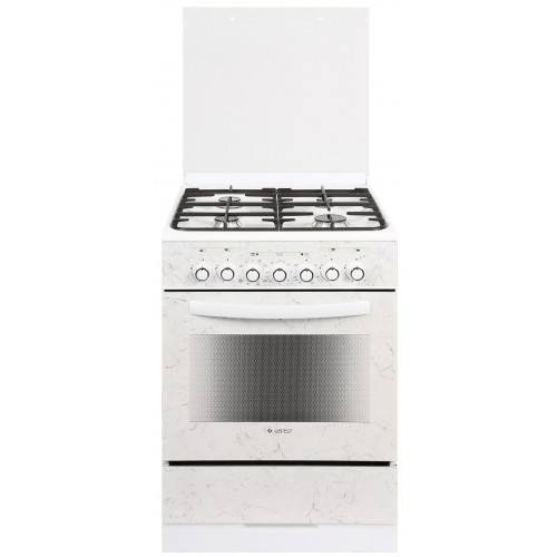 Комбинированная плита Gefest 6302-03 0052 (белый с рисунком мрамор) 