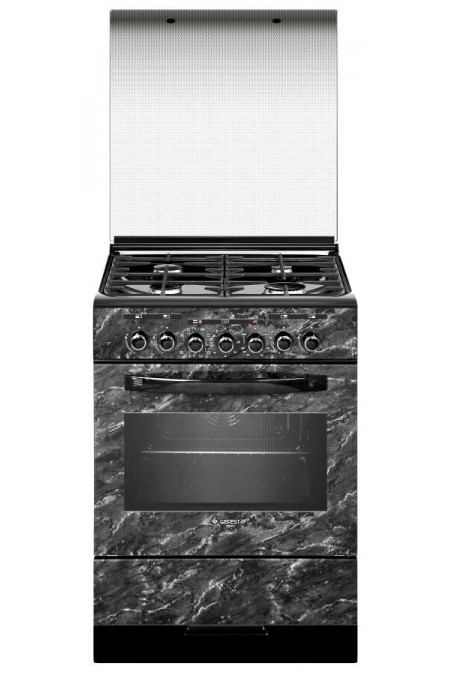 Комбинированная плита Gefest 6302-03 0053 (черный с рисунком мрамор) 