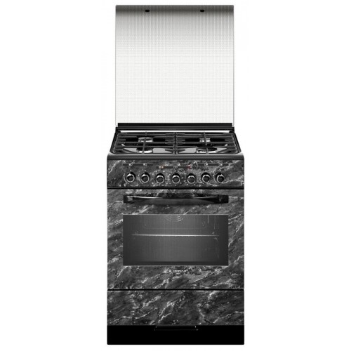 Комбинированная плита Gefest 6302-03 0053 (черный с рисунком мрамор) 