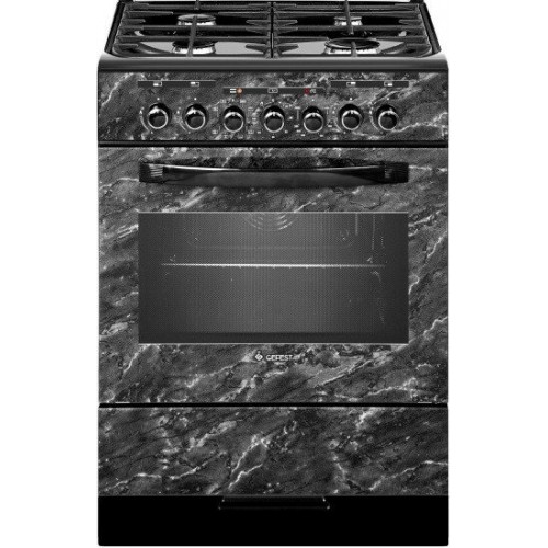 Комбинированная плита Gefest 6302-03 0053 (черный с рисунком мрамор) 2