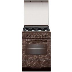 Комбинированная плита Gefest 6302-03 0054 (коричневый с рисунком мрамор)