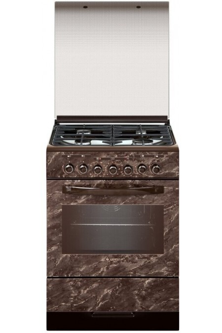 Комбинированная плита Gefest 6302-03 0054 (коричневый с рисунком мрамор) 