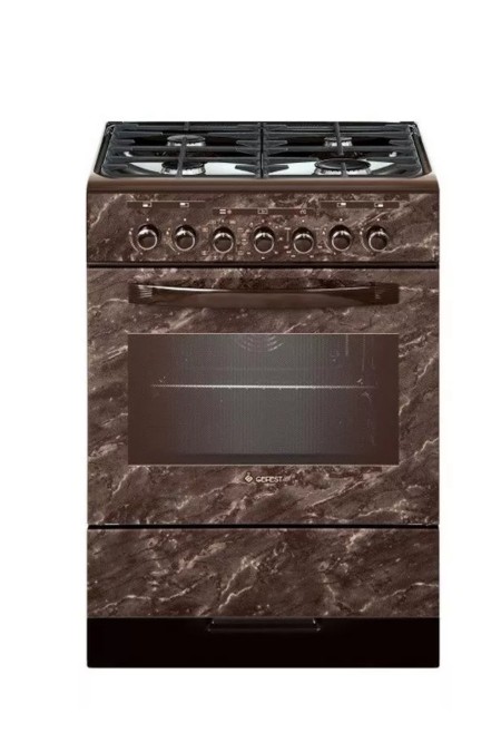 Комбинированная плита Gefest 6302-03 0054 (коричневый с рисунком мрамор) 1