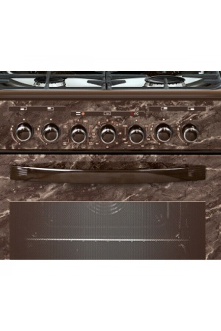 Комбинированная плита Gefest 6302-03 0054 (коричневый с рисунком мрамор) 2