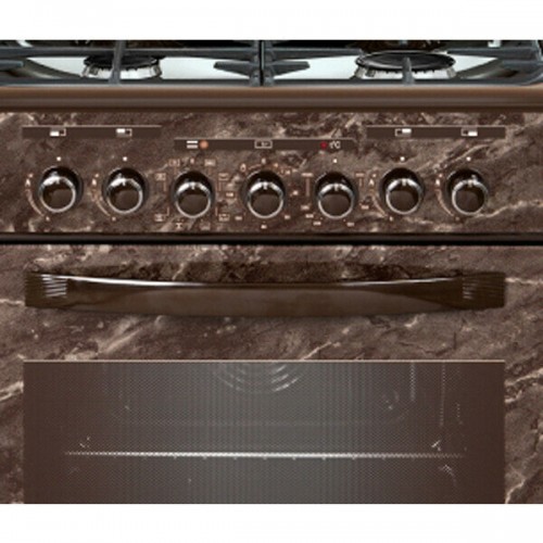 Комбинированная плита Gefest 6302-03 0054 (коричневый с рисунком мрамор) 2