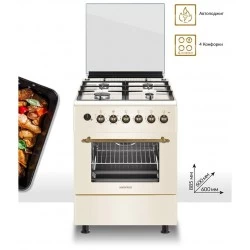 Комбинированная плита NordFrost GE 6064 YR (бежевый)