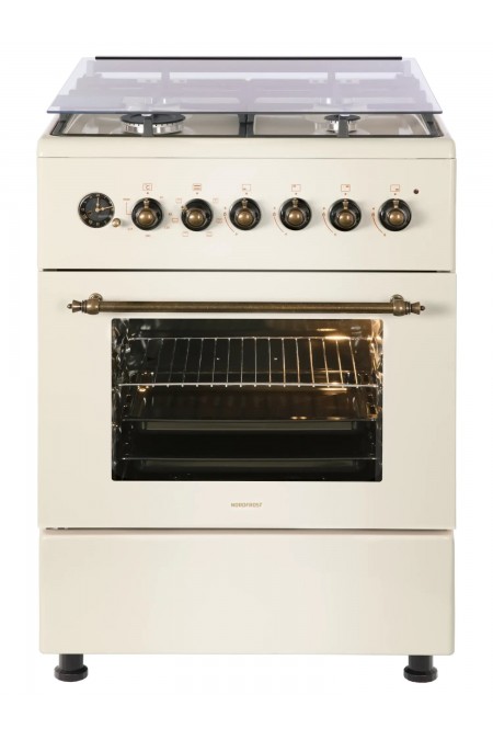 Комбинированная плита Nordfrost GE 6064 YR (бежевый) 