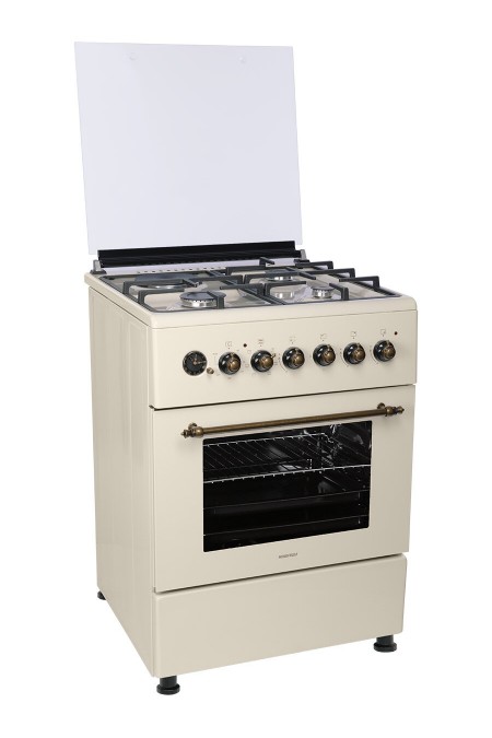 Комбинированная плита Nordfrost GE 6162 YR Retro (бежевый) 