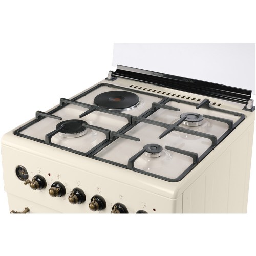 Комбинированная плита NORDFROST GE 6162 YR (бежевый ретро) 4