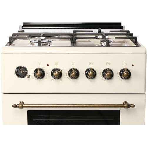 Комбинированная плита NORDFROST GE 6162 YR (бежевый ретро) 6