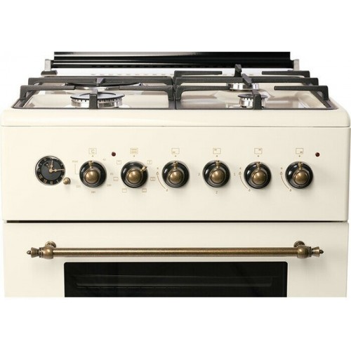 Комбинированная плита NORDFROST GE 6162 YR (бежевый ретро) 8