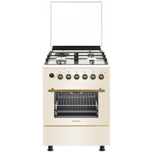 Комбинированная плита NORDFROST GE 6162 YR (бежевый ретро) 9