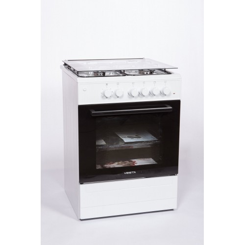 Комбинированная плита VESTA VALENCIA VGE 10-E (белый) 1