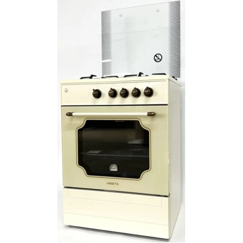 Комбинированная плита Vesta Valencia VGE 10-E EX Retro (бежевый) 