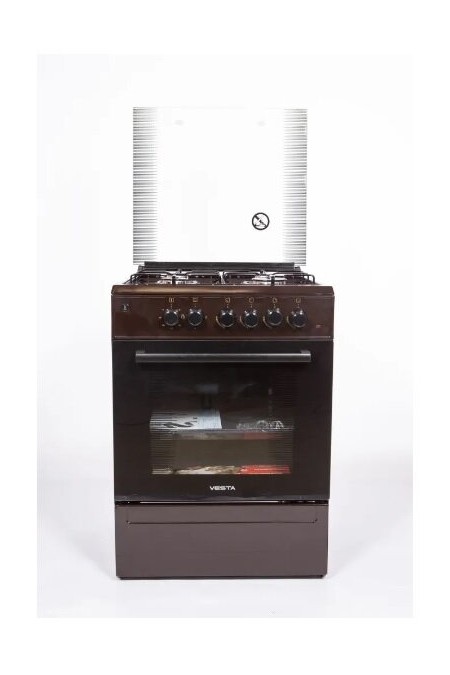 Комбинированная плита Vesta Valencia VGE 10-E (коричневый) 