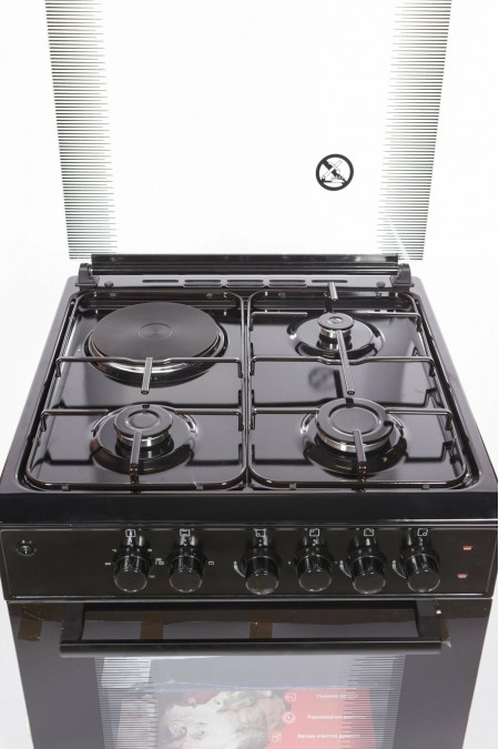 Комбинированная плита Vesta Valencia VKE 10-E (черный) 