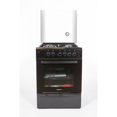 Комбинированная плита Vesta Valencia VKE 10-E (черный) 3