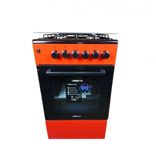 Комбинированная плита Vesta Valencia VKE 50 10-E (красный) 