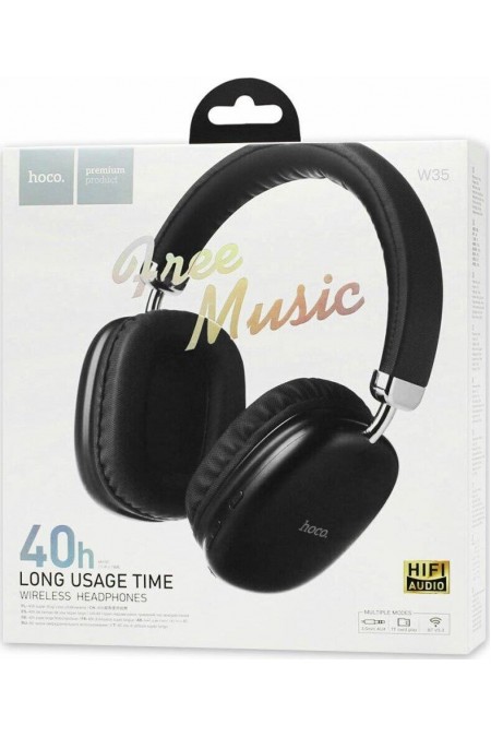 Беспроводные наушники Hoco W35 Free Music (черный) 5