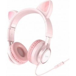 Компьютерная гарнитура Hoco W36 Cat (розовый)