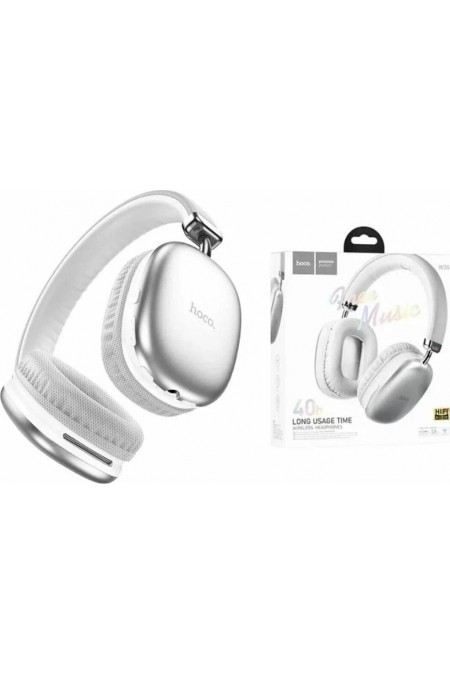 Беспроводные наушники Hoco W35 Free Music (серебристый) 4
