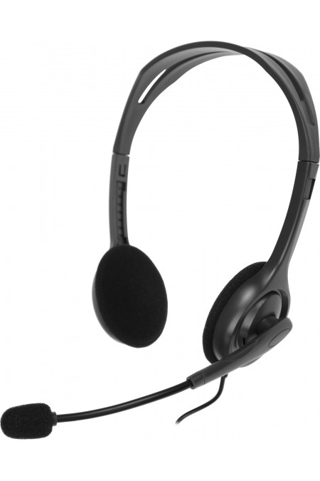 Компьютерная гарнитура Logitech H110 (981-000472) (серый) 