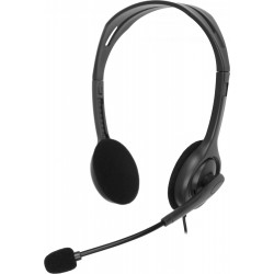 Компьютерная гарнитура Logitech H111 (981-000594) (черный)