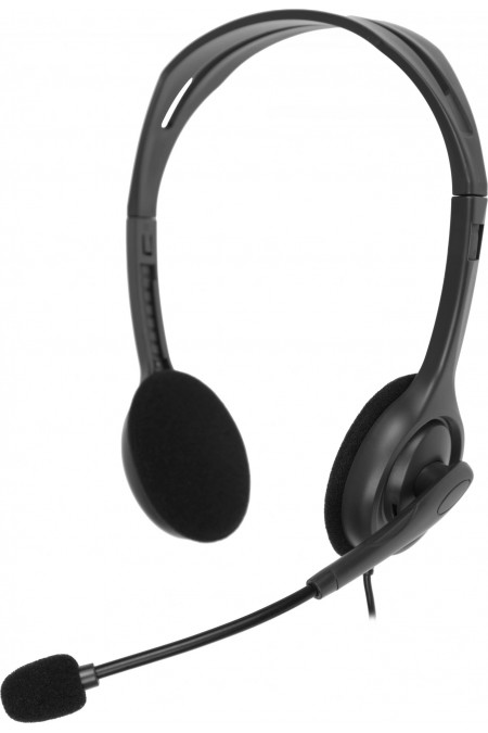 Компьютерная гарнитура Logitech H111 (981-000594) (черный) 