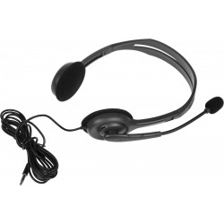 Компьютерная гарнитура Logitech H111 (981-000594) (черный)
