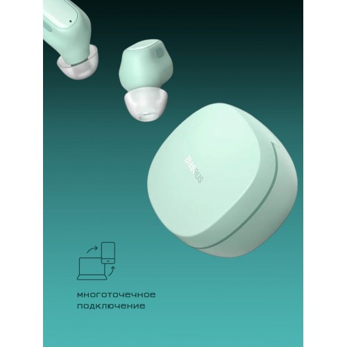 Беспроводные наушники Baseus Bowie WM01 True Wireless Earphones (зеленый) 2