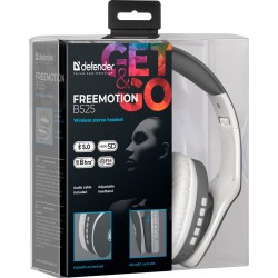 Беспроводные наушники Defender FreeMotion 525 (серый/белый)