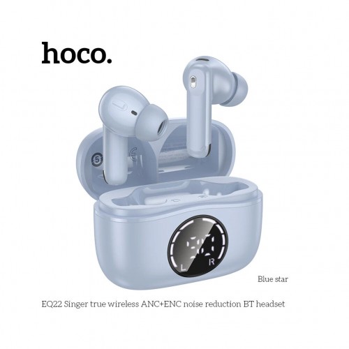 Беспроводные наушники HOCO EQ22 Singer (голубой) 