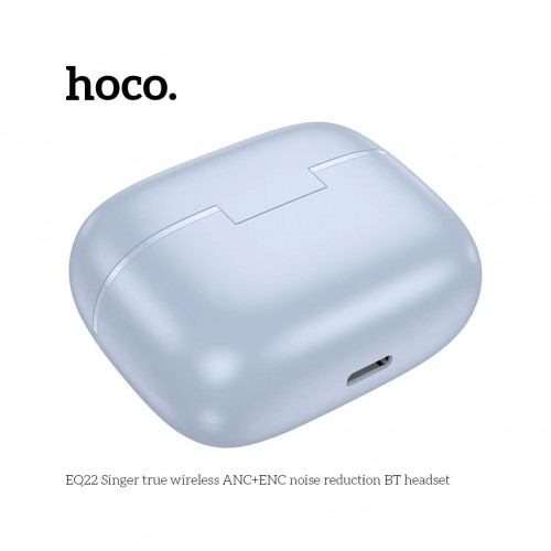 Беспроводные наушники HOCO EQ22 Singer (голубой) 1