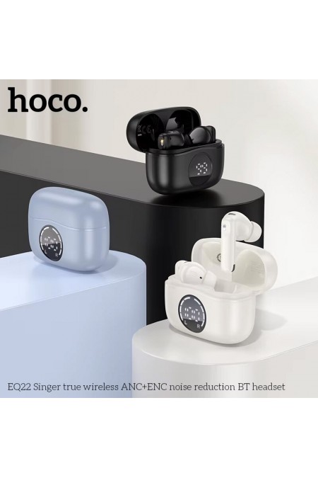 Беспроводные наушники HOCO EQ22 Singer (голубой) 8